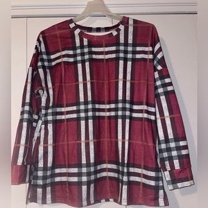 Plaid top